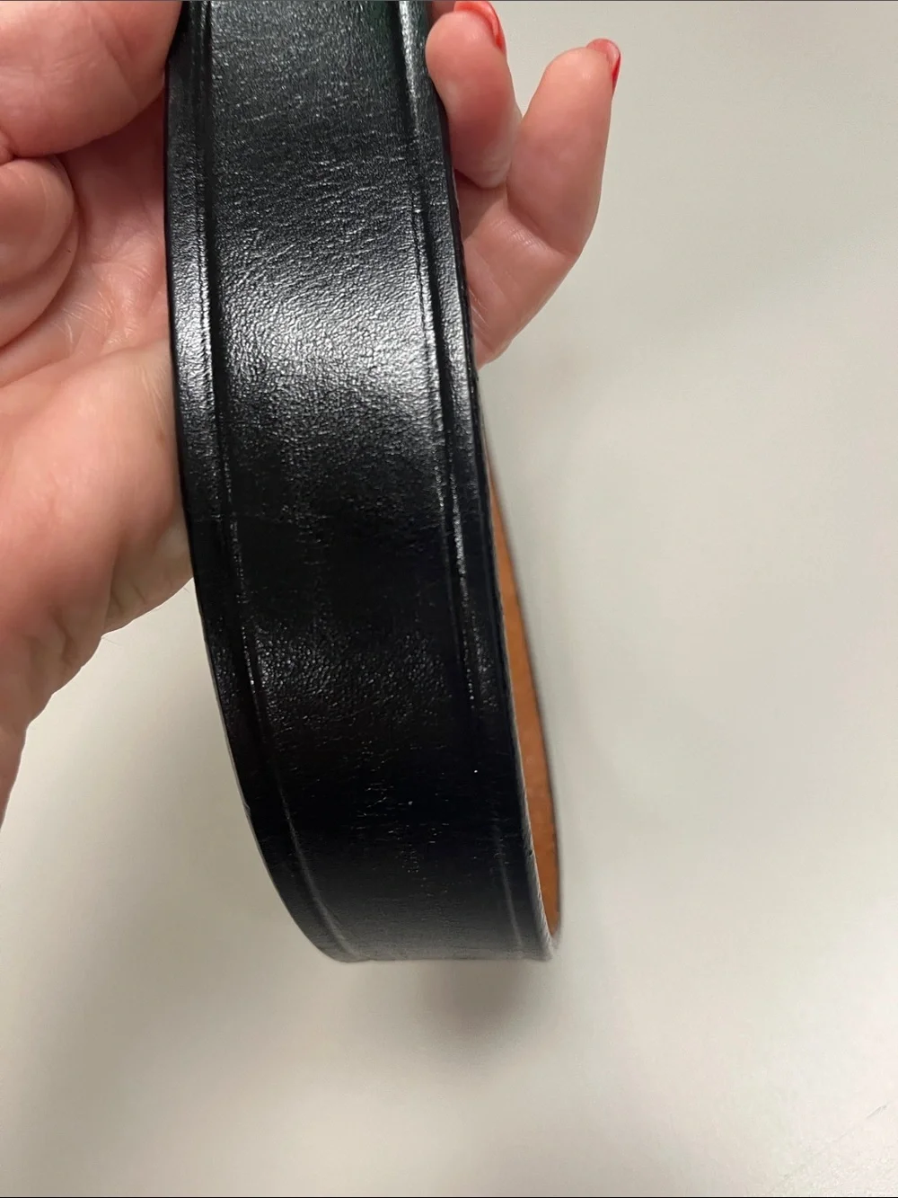 Don Hume Men’s Black Leather Duty Ranger Belt w/ Brass Buckle size 42